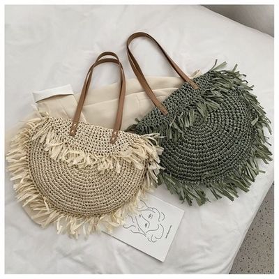 受け入れられる OEM/ODM 夏の半円形 フレンジストラームショルダーバッグ