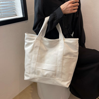 カスタム ロゴ カラー エコ 綿 キャンバス トート ショルダー バッグ ファッション デザイン