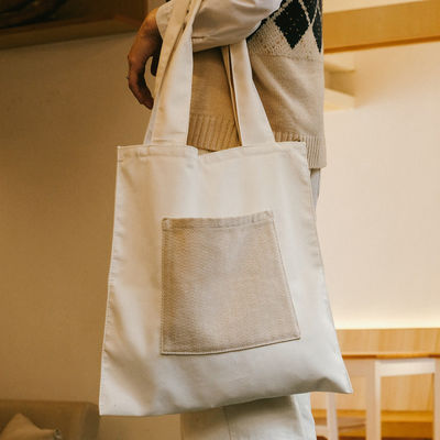 中等サイズ ファッショナブル 再利用可能なキャンバス 綿 トートバッグ 環境に優しい買い物