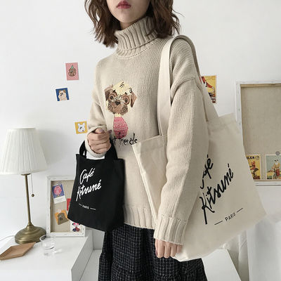 カスタマイズされたロゴ カスタマイズされたファッション リサイクル可能な買い物 綿袋 トートバッグ 印刷されたキャンバスバッグ
