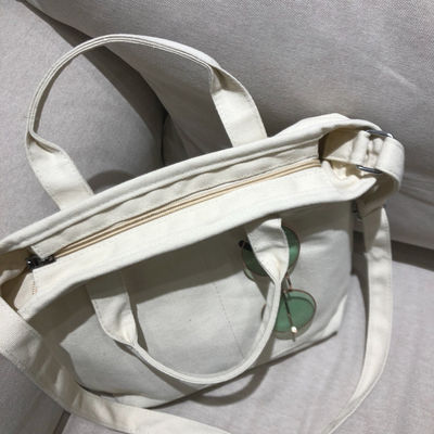受け入れられるOEM/ODM オーダーメイド ロゴ印刷 大容量 肩キャンバス 綿 トートバッグ