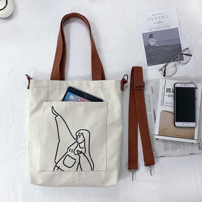 OEM/ODM 受け入れられる コットンキャンバス トート ショッピング バッグ