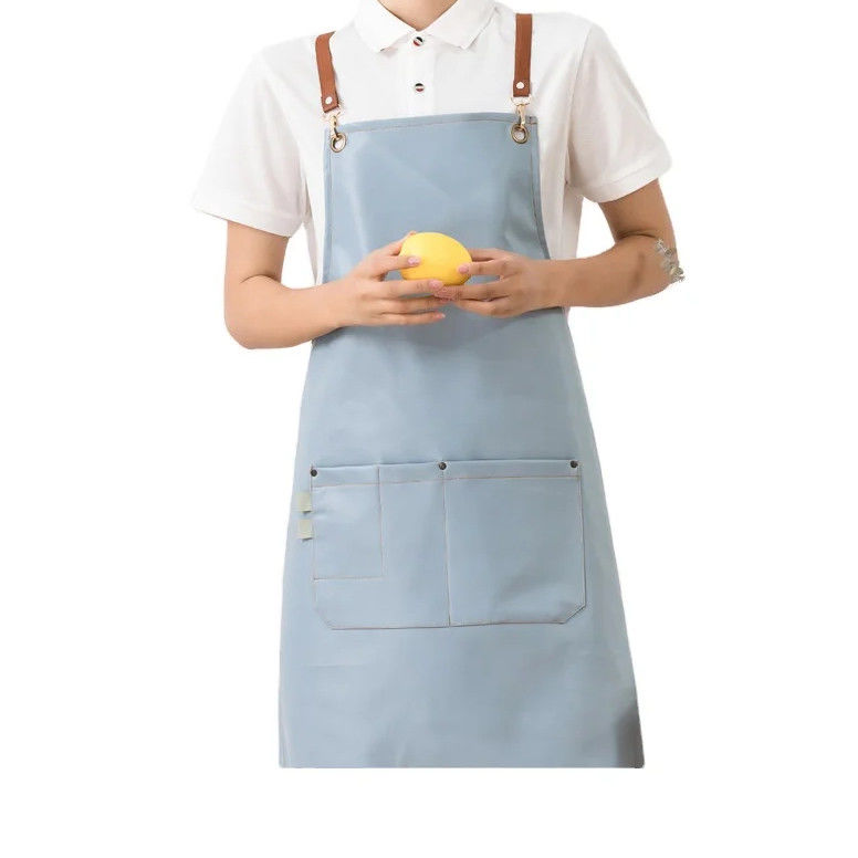グリル レストラン バーショップ カフェ ビューティ ネイルズ スタジオ 制服 綿のシェフ用 革のアプロン