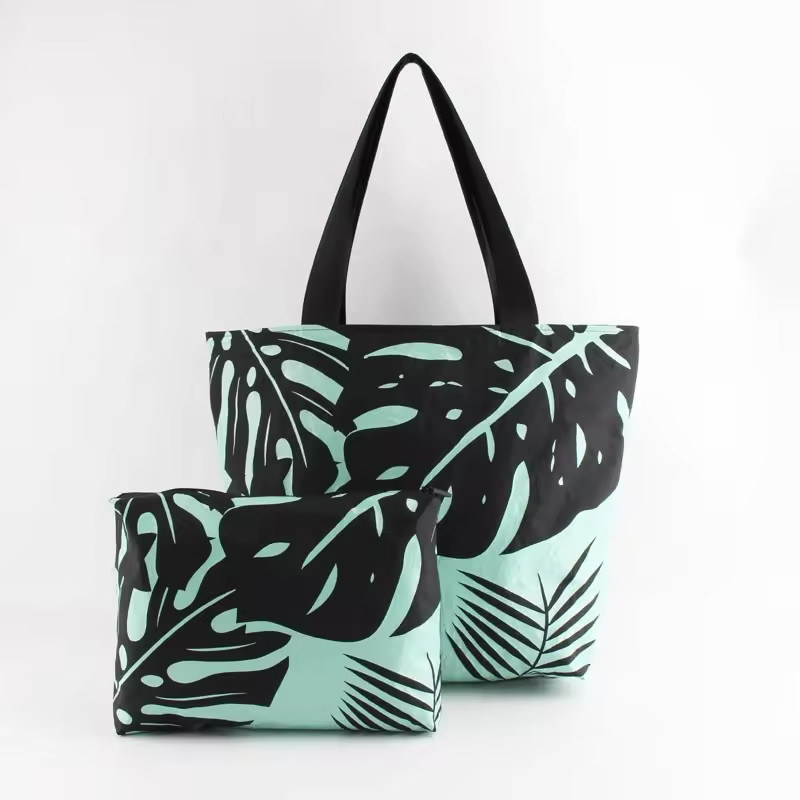 OEM/ODM受容 定番ロゴ プリント デュポント タイベック 紙 ショッピング バッグ  Zipper