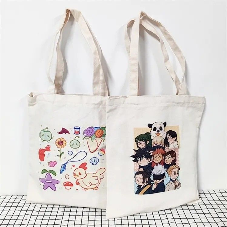 女性 の 日常 学校 生活 の ため に オーダーメイド で 環境 に 優しい キャンバス トート バッグ