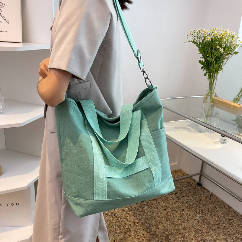カスタム ロゴ カラー エコ 綿 キャンバス トート ショルダー バッグ ファッション デザイン