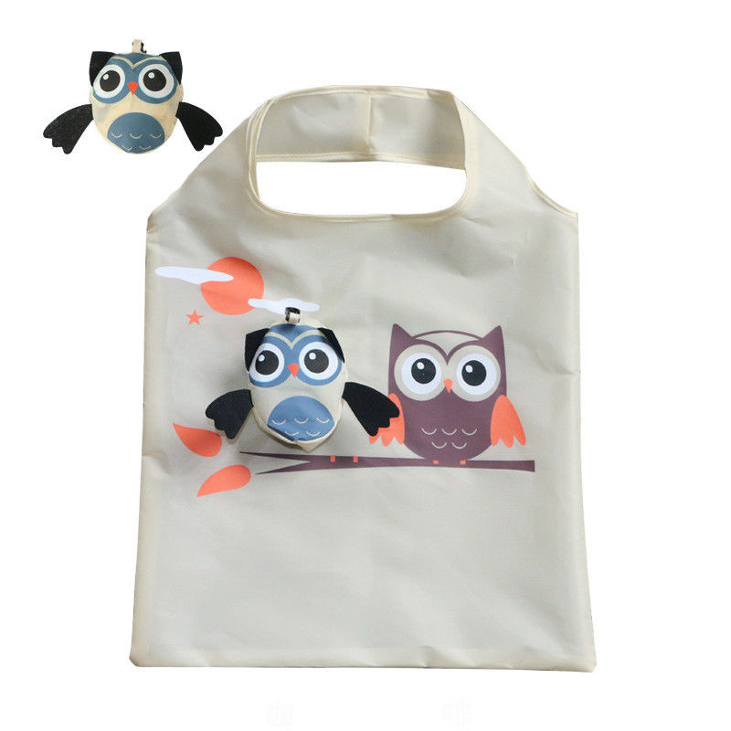 可愛い動物 RPET ショッピング用 ショッピング用 ウォーキング用 旅行用 手紙 プリント用 綿のトートバッグ